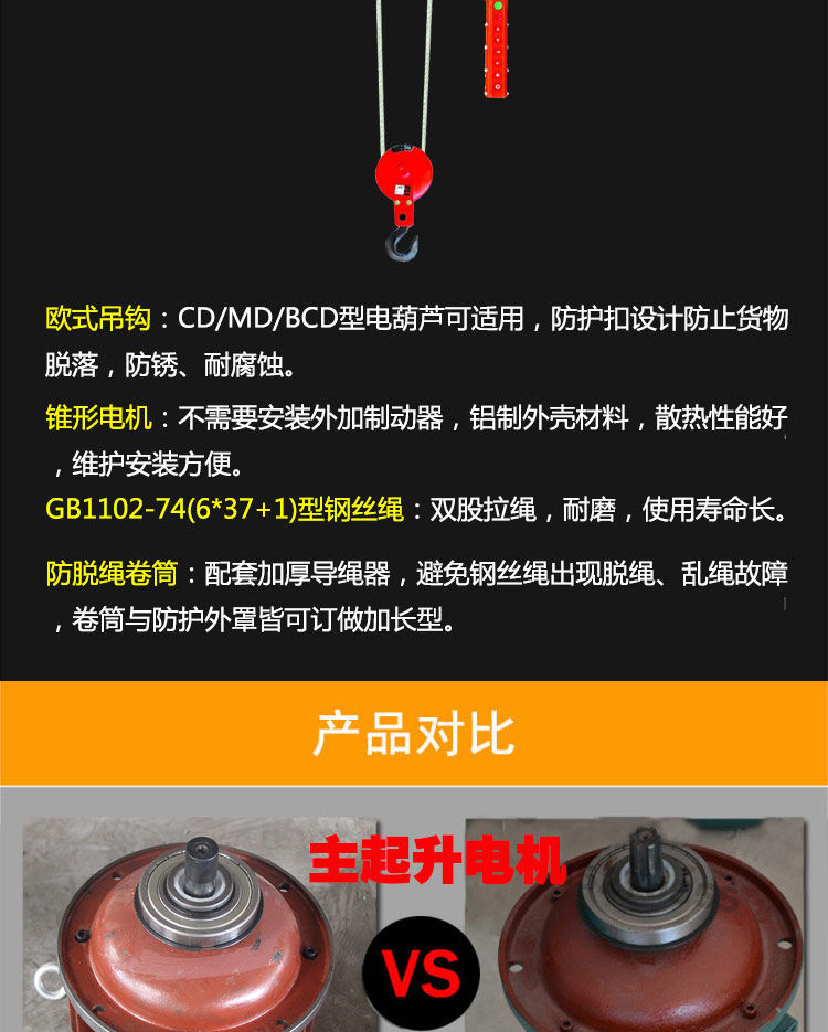 鋼絲繩電動葫蘆